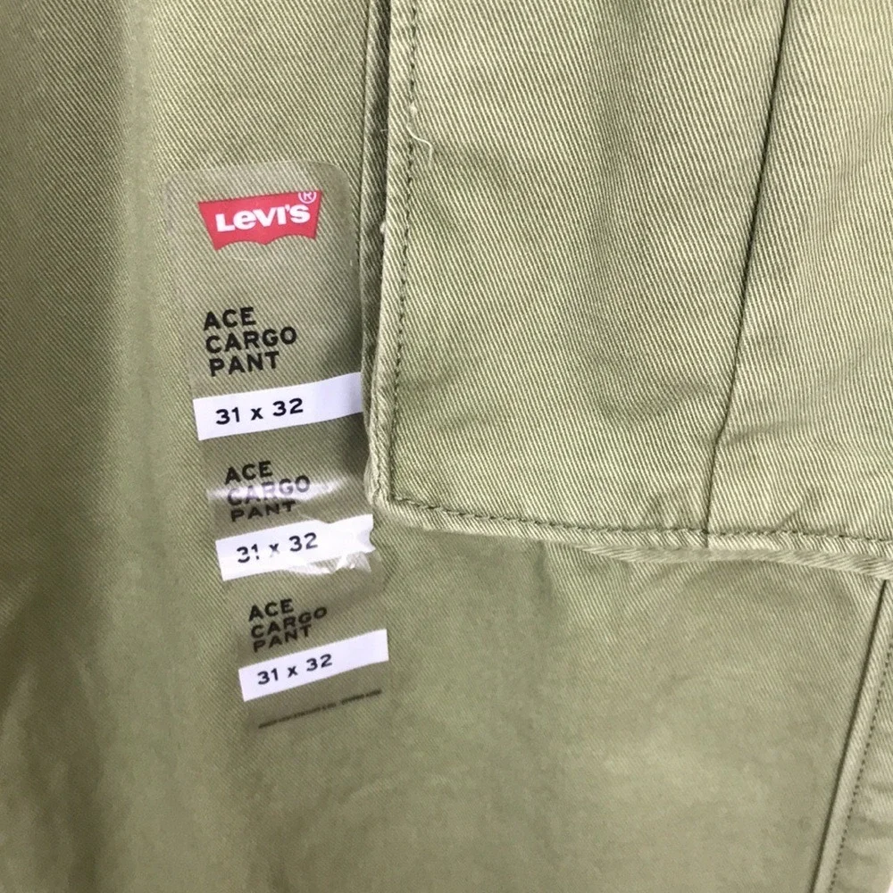 Levi's Men's 31x32 Olive Ace Cargo Pants Utility Y2K NEW‎